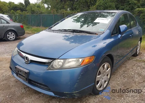 2007 Honda Civic Lx из США, поврежденный, VIN 1HGFA16597L130353